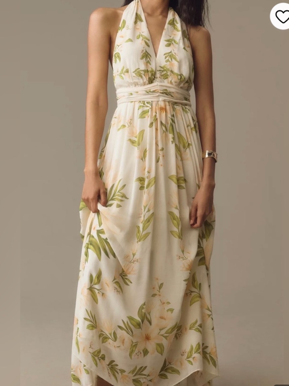 Farm Rio x Anthropologie V-Neck Floral Chiffon Maxi Dress
*flawed